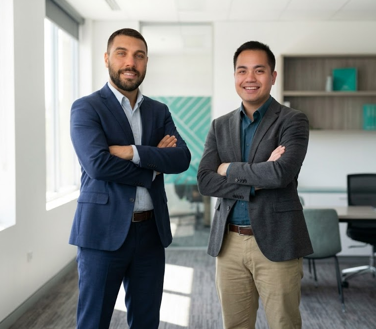 Roberto Balocco and Rovin Distor, founders of MAS Modern Tax and Accounting